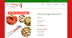Desktop Screenshot of houseofdragonrestaurant.com